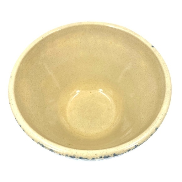 VTG Robinson Ransbottom Pottery Spongeware Mixing Bowl 8" 2 Quart Roseville USA - Picture 3 of 7